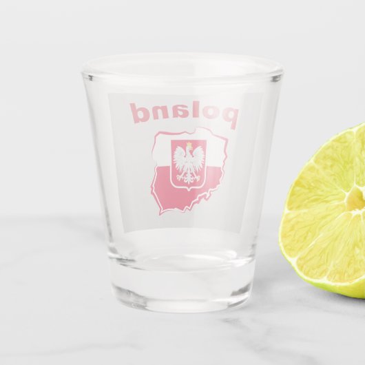 Lieblicher Adlerpolan Schnapsglas (Rückseite)