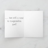 Lieblicher Affe Geburtstagskarte Karte (Innenseite)