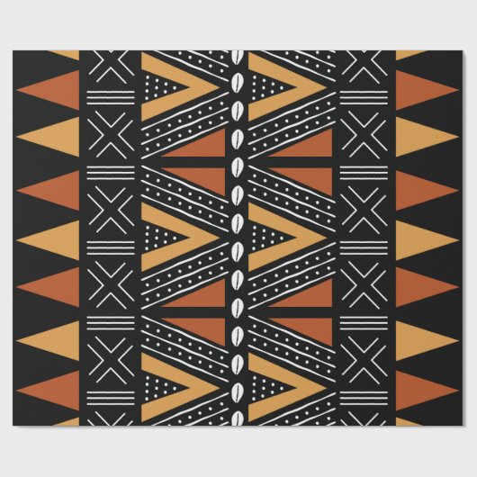 Lieblicher afrikanischer Geschenkwrap Geschenkpapier (Flach)
