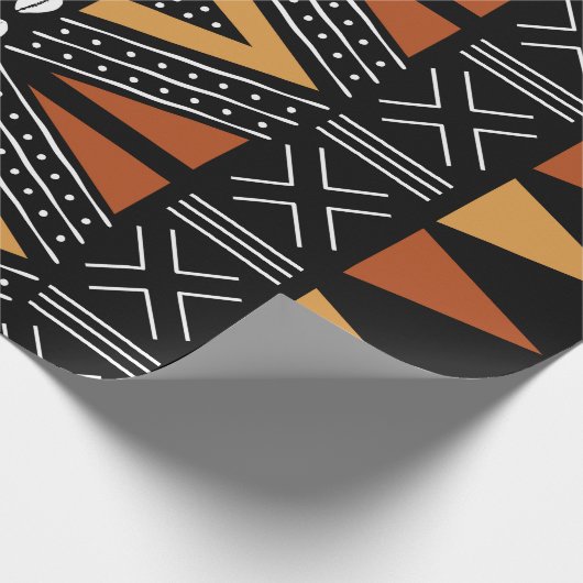 Lieblicher afrikanischer Geschenkwrap Geschenkpapier (Ecke)