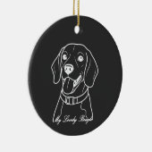 Lieblicher Beagle Keramik Ornament (Rechts)