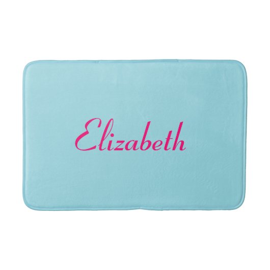 Lieblicher Blue Bath Mat Badematte (Vorderseite)