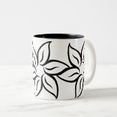 Lieblicher Blumencocktail Zweifarbige Tasse (VorderseiteRechts)