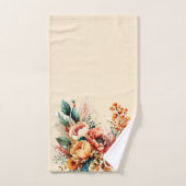 Lieblicher Boho Fall Bouquet Badhandtuch Set (Handtuch)
