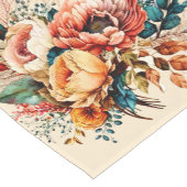 Lieblicher Boho Fall Bouquet Kurzer Tischläufer (Ecke)