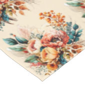 Lieblicher Boho Fall Bouquet Tischdecke (Schrägansicht)