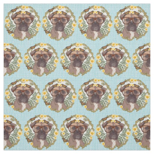 Lieblicher Boxer Dog Stoff (Muster)