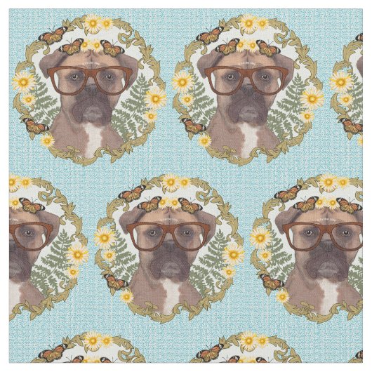 Lieblicher Boxer Dog Stoff (Nahaufnahme)