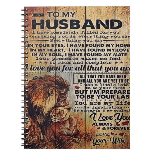 Lieblicher Brief an Ehemann | Liebliches Geschenk  Notizblock (Vorderseite)