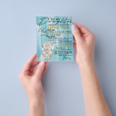 Lieblicher Brief an meine Tochter, liebliches Gesc Flyer (Gruppe)