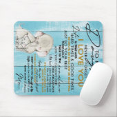 Lieblicher Brief an meine Tochter, liebliches Gesc Mousepad (Mit Mouse)