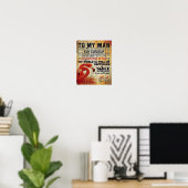 Lieblicher Brief an meinen Mann | Liebliches Gesch Poster (Heimbüro)