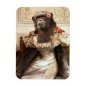 Lieblicher Chimp in Gown Magnet (Vertikal)
