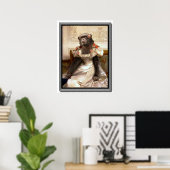 Lieblicher Chimp in Gown Poster (Heimbüro)