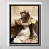 Lieblicher Chimp in Gown Poster (Vorne)