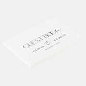 Lieblicher Couple Schriftart Duo Gästebuch (Ecke)