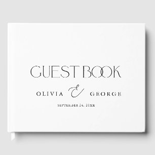 Lieblicher Couple Schriftart Duo Gästebuch