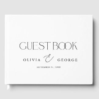 Lieblicher Couple Schriftart Duo Gästebuch