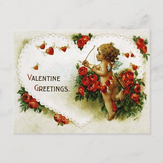 Lieblicher Cupid Postkarte (Vorderseite)