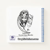 Lieblicher Dämon:Demonic-Sensenmann Chronicles Ske Notizblock (Rückseite)