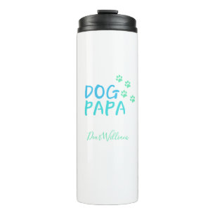Lieblicher Dog Papa Thermal Tumbler Thermosbecher