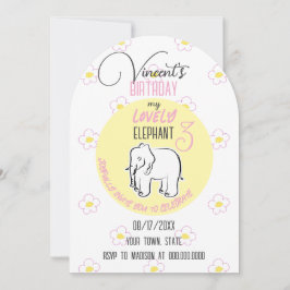 Lieblicher Elefant. Einladung