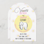 Lieblicher Elefant. Einladung (Vorne/Hinten)