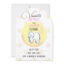 Lieblicher Elefant. Einladung