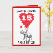 Lieblicher Elefant, Fünfzehn Karte (Gelbe Blume)