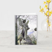 Lieblicher Engelnotecard! Karte (Gelbe Blume)