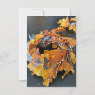 Lieblicher Fall Wreath Mitteilungskarte
