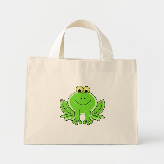 Lieblicher Frog Mini Stoffbeutel (Vorne)