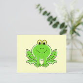 Lieblicher Frog Postkarte (Stehend Vorderseite)