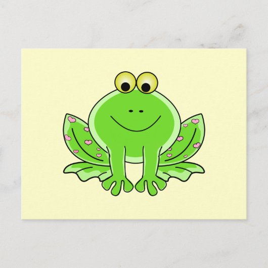 Lieblicher Frog Postkarte (Vorderseite)