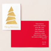 Lieblicher froher Weihnachtsbaum Folienkarte (Anzeige)