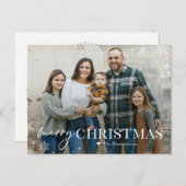 Lieblicher Frost Frost Weihnachts-Fotokarte Feiertagspostkarte (Vorne/Hinten)