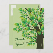 Lieblicher Frühlingsbaum Dankeschön-Karte Postkarte (Vorne/Hinten)