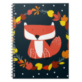 Lieblicher Fuchs auf einem farbenfrohen Hintergrun Notizblock (Vorderseite)