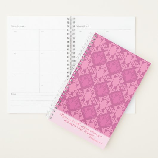 Lieblicher Glaube Freude am Herrn Damask Planer (Anzeige)