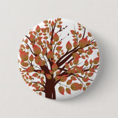 Lieblicher Herbstbaum Button (Vorderseite)