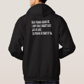 Lieblicher hinter mir hoodie (Rückseite)
