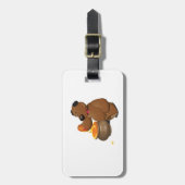 Lieblicher Honig-Liebesbär mit Honigtopf Gepäckanhänger (Vorderseite vertikal)