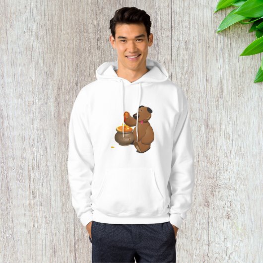 Lieblicher Honig-Liebesbär mit Honigtopf Hoodie
