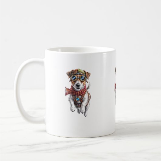 Lieblicher Hund Kaffeetasse (Links)