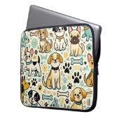 Lieblicher Hund Laptop-Sieb Laptopschutzhülle (Vorderseite Links)