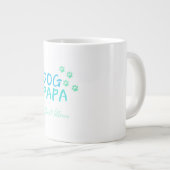 Lieblicher Hund Papa Riesenkaffee Tasse (Vorderseite Rechts)