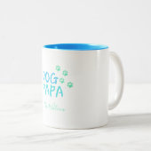 Lieblicher Hund Papa Zwei-Tone-Kaffee-Tasse Zweifarbige Tasse (VorderseiteRechts)