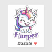 Lieblicher Individuelle Name und fröhliches Happy Aufkleber (Blatt)