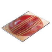 Lieblicher internationaler Cricket Red Leather Bal Notizblock (Linke Seite)