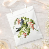 Lieblicher junger Papagei im blühenden Baum Geschenktütchen (Ausgeschnitten)